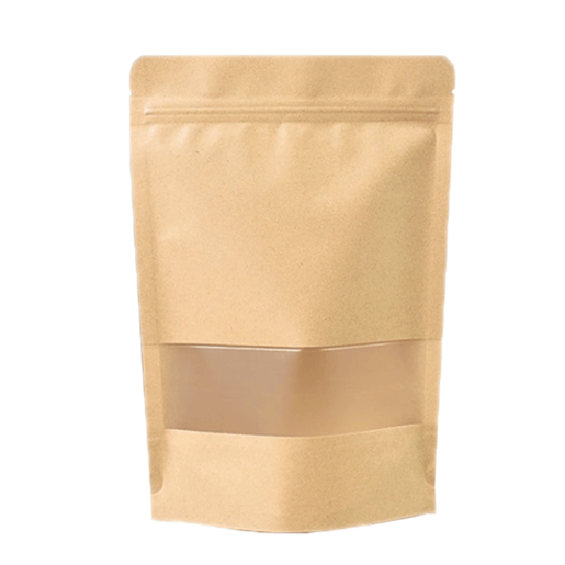 Kraft Zipper stau cu fereastră